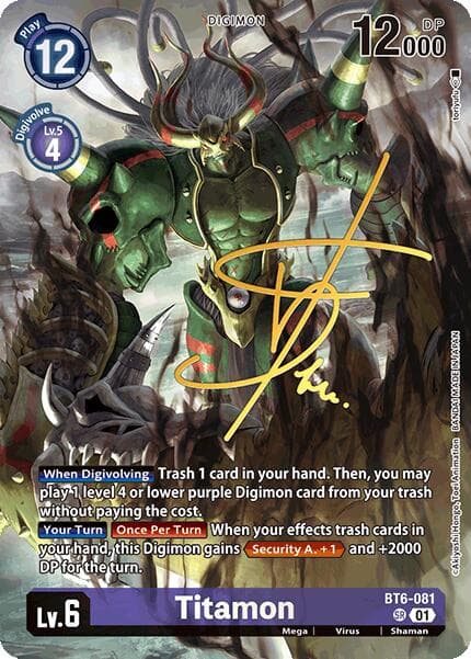 Titamon (Rare Pull) — World Convergence card