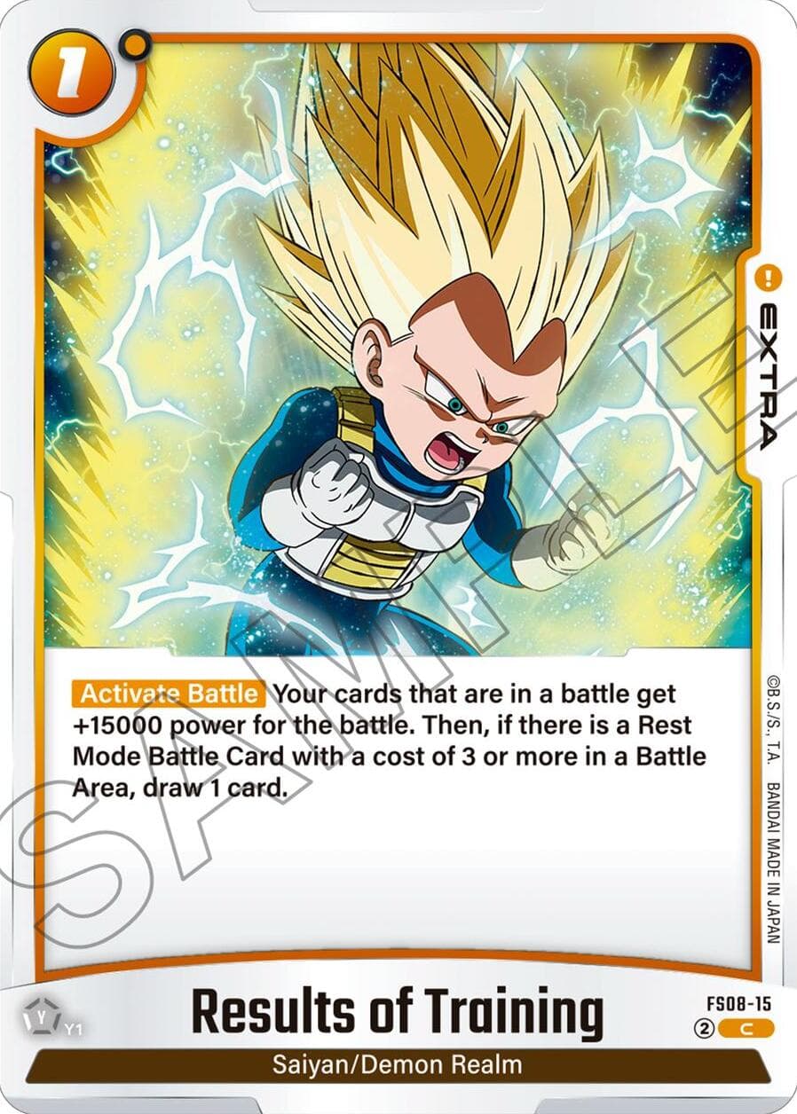 Results of Training — Starter Deck 8: Vegeta (Mini) Super Saiyan 3 card