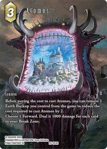Atomos (Full Art) — Tears of the Planet card