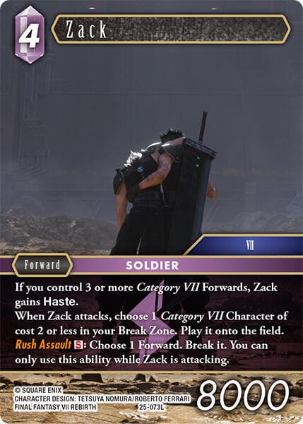 Zack — Tears of the Planet card