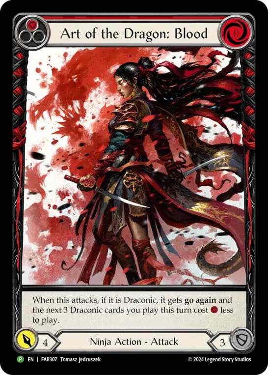 Art of the Dragon: Blood - FAB307 — Flesh and Blood: Promo Cards card