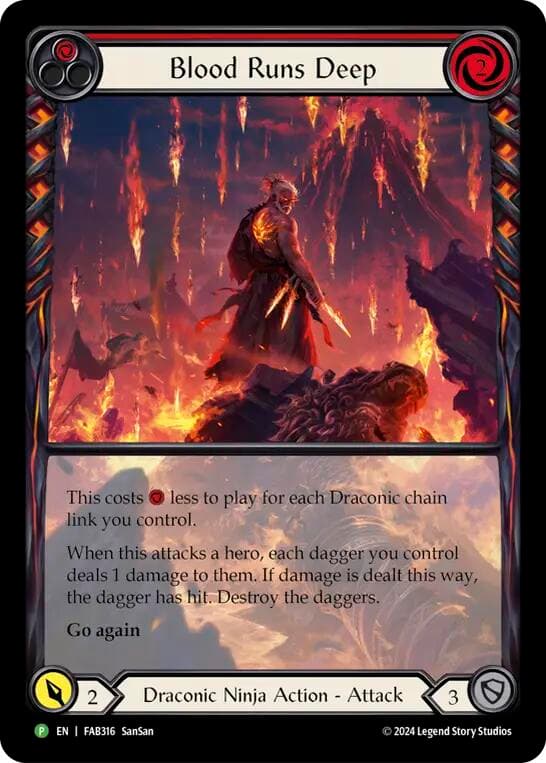 Blood Runs Deep - FAB316 — Flesh and Blood: Promo Cards card