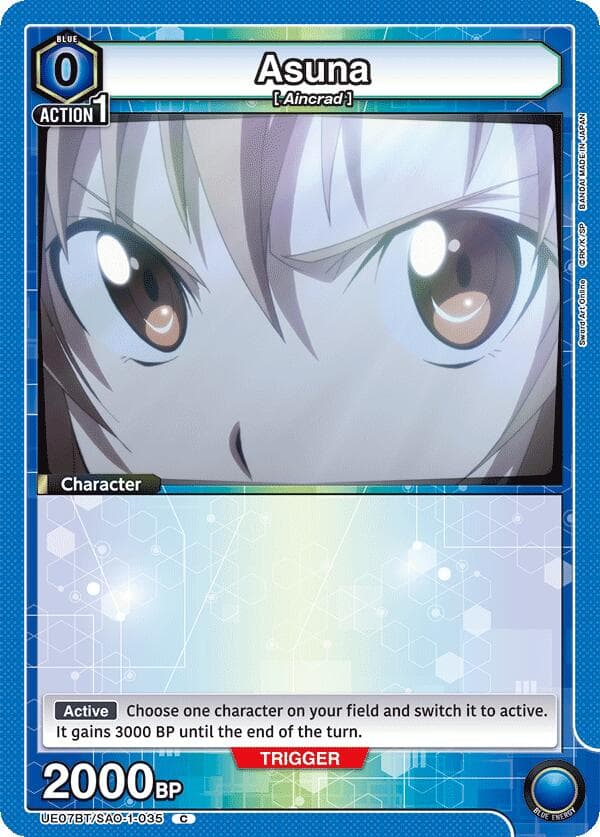 Asuna (035) (Box Topper Foil) — UE07BT: Sword Art Online card