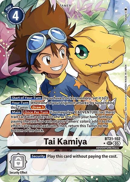 Tai Kamiya (Alternate Art) — World Convergence card