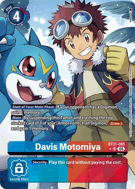 Davis Motomiya (Alternate Art) — World Convergence card