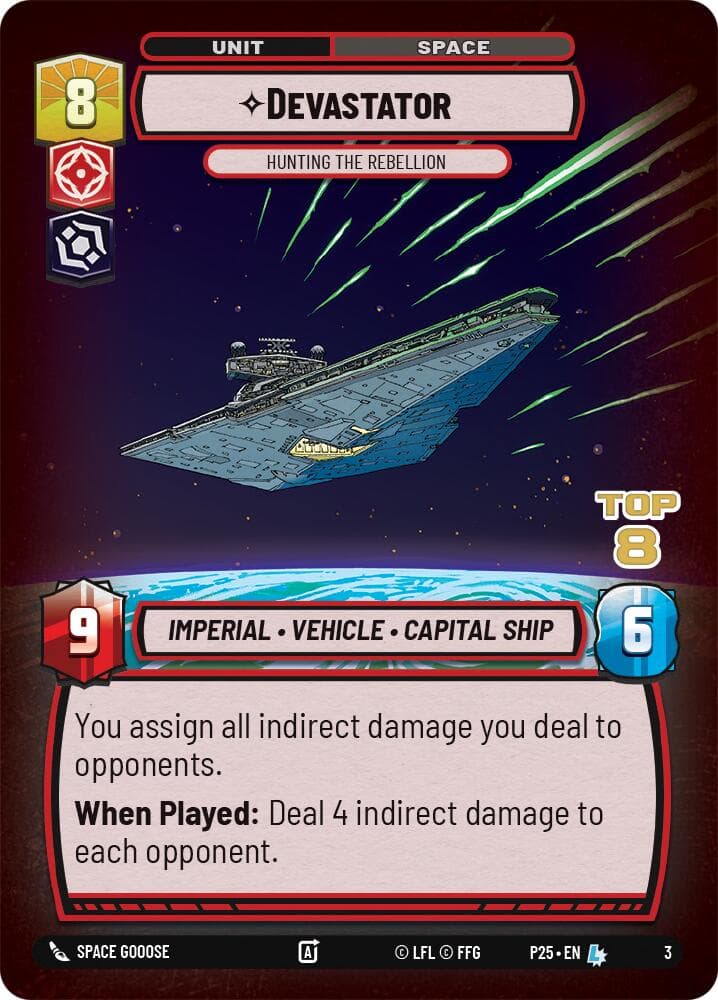 Devastator - Hunting the Rebellion (Top 8) — Organized Play Promos card