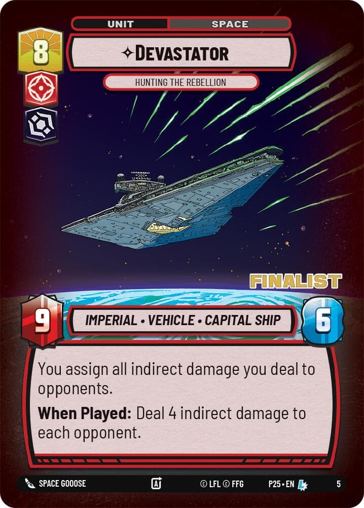 Devastator - Hunting the Rebellion (Finalist) — Organized Play Promos card