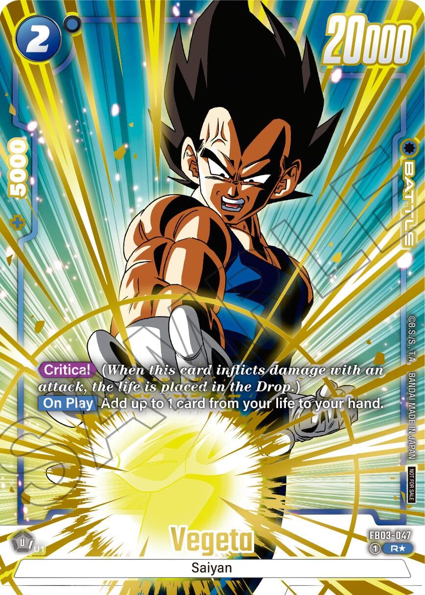 Vegeta (Alternate Art) (Limited Pack 01) — Tournament and Championship Promos card