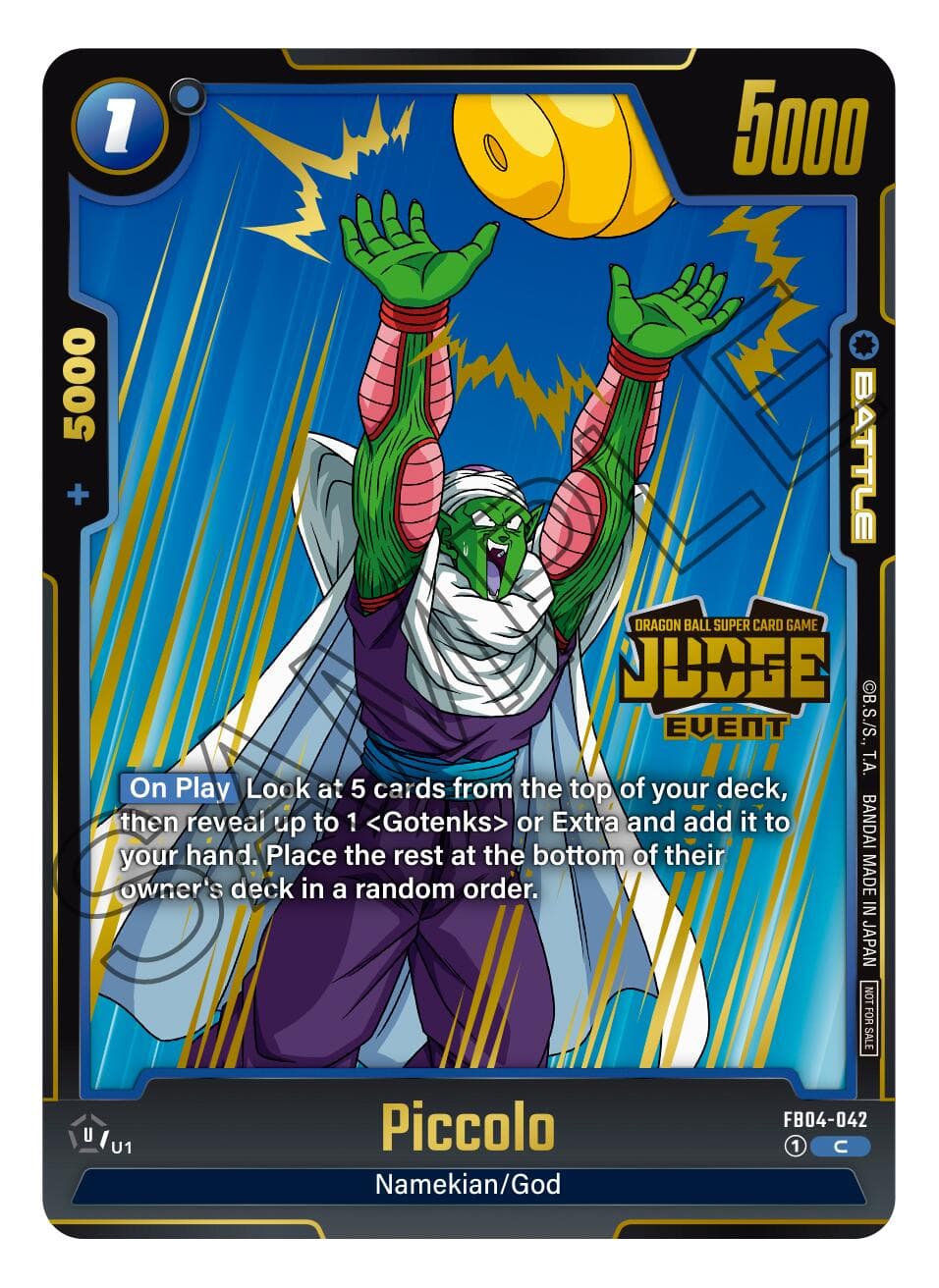 Piccolo (Judge Pack (Event Judge) 03) — Tournament and Championship Promos card