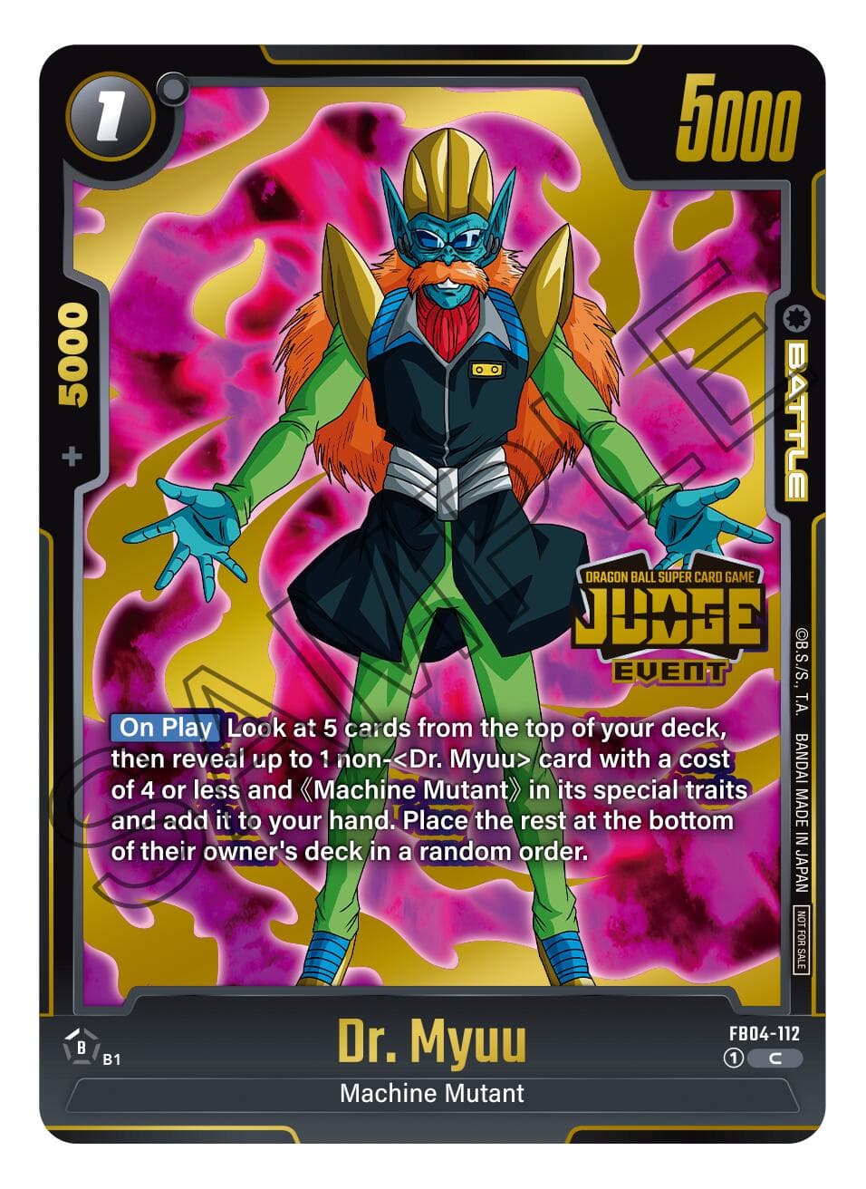 Dr. Myuu (Judge Pack (Event Judge) 03) — Tournament and Championship Promos card