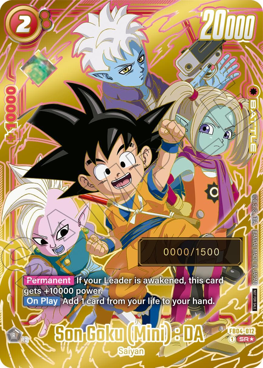 Son Goku (Mini) : DA (Serial Numbered) — Fusion World Promotion Cards and Packs card