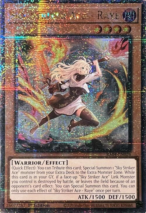 Sky Striker Ace - Raye (New Art) (Quarter Century Secret Rare) — Quarter Century Stampede card