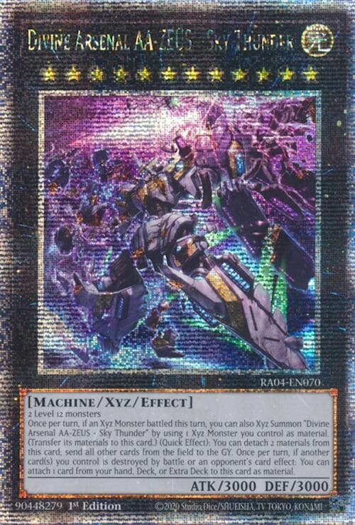 Divine Arsenal AA-ZEUS - Sky Thunder (New Art) (Quarter Century Secret Rare) — Quarter Century Stampede card