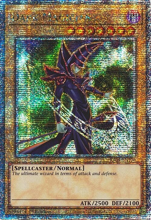 Dark Magician (6th Art) (Quarter Century Secret Rare) — Quarter Century Stampede card
