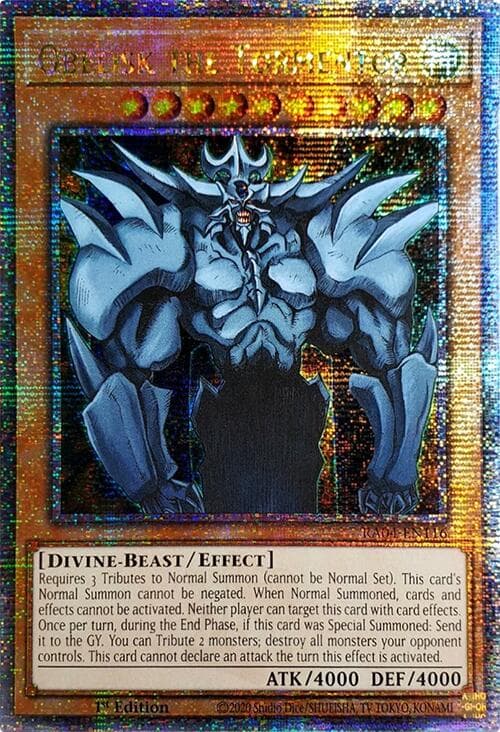 Obelisk the Tormentor (Quarter Century Secret Rare) — Quarter Century Stampede card