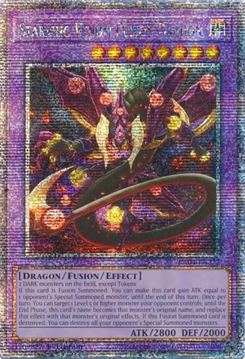 Starving Venom Fusion Dragon (Quarter Century Secret Rare) — Quarter Century Stampede card