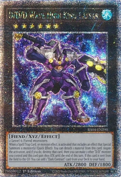 D/D/D Wave High King Caesar (Quarter Century Secret Rare) — Quarter Century Stampede card