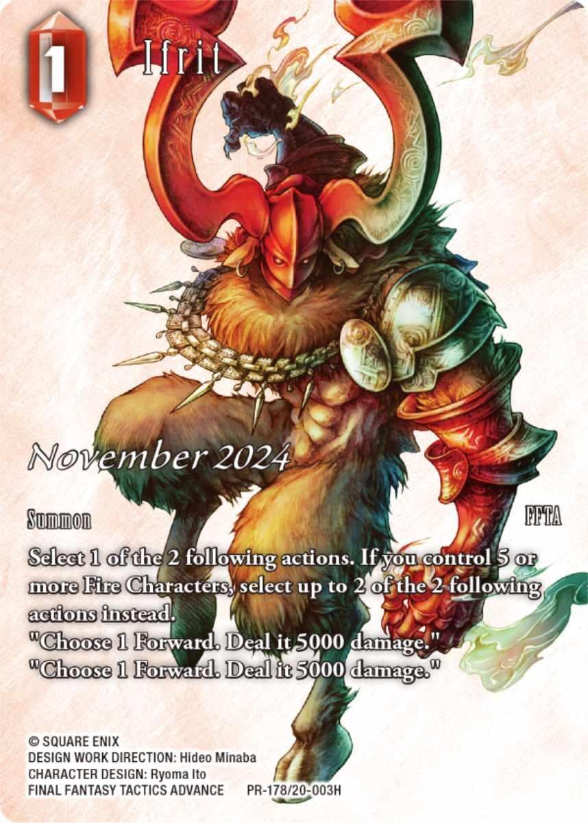 Ifrit (PR-178/20-003H) — FF: Promo Cards card