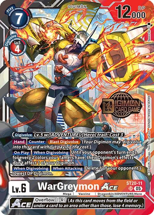 WarGreymon ACE — Starter Deck 20: Protector of Light Release Event Cards card
