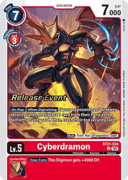 Cyberdramon — World Convergence Release Event Cards card