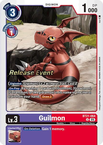 Guilmon — World Convergence Release Event Cards card