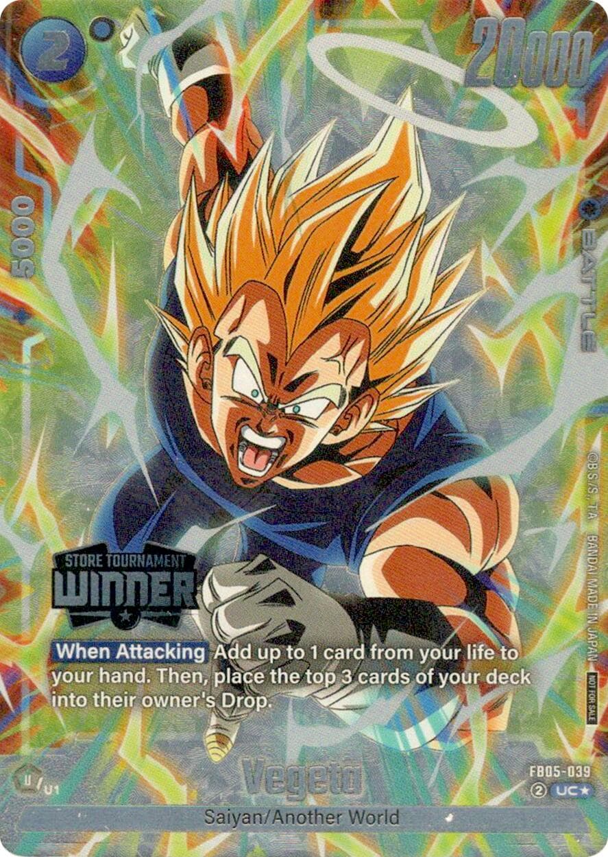 Vegeta (Tournament Pack -Winner- 06) — Tournament and Championship Promos card