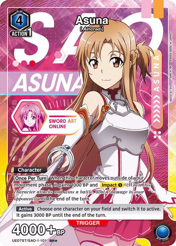 Asuna (101) (SR*) — UE07ST: Sword Art Online Starter Deck card