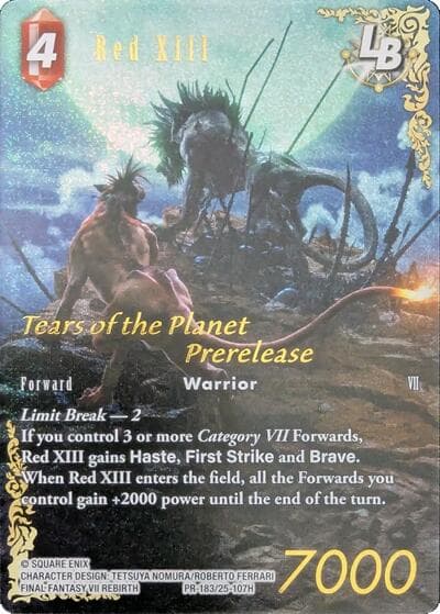 Red XIII LB (PR-183/25-107H) — FF: Promo Cards card
