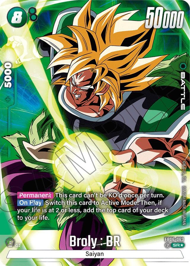 Broly : BR - FB06-063 (Alternate Art) — Rivals Clash card