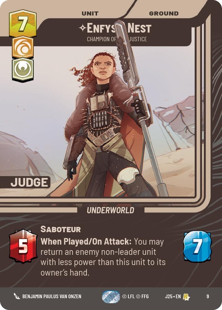 Enfys Nest - Champion of Justice — Judge Promos card