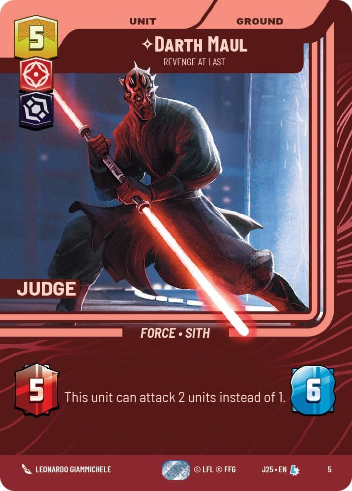 Darth Maul - Revenge at Last — Judge Promos card