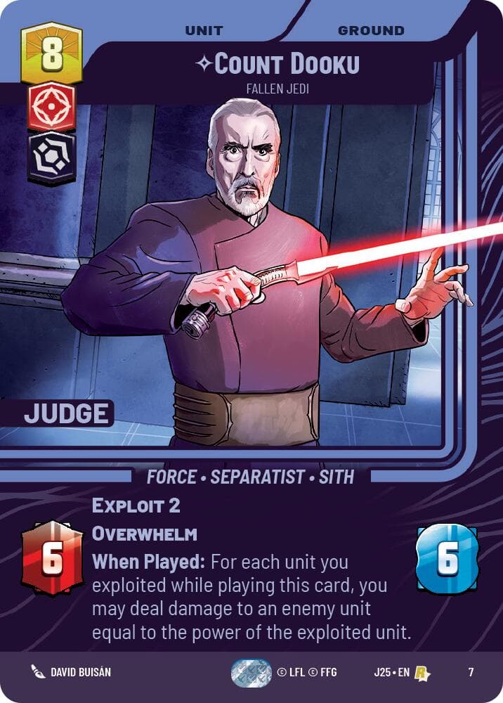 Count Dooku - Fallen Jedi — Judge Promos card
