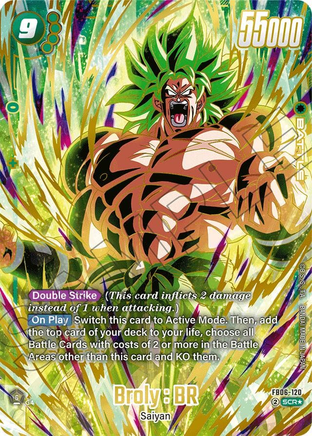 Broly : BR - FB06-120 (Alternate Art) — Rivals Clash card