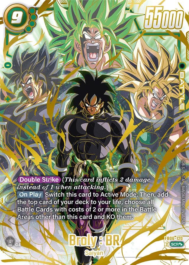 Broly : BR - FB06-120 (Super Alternate Art) — Rivals Clash card