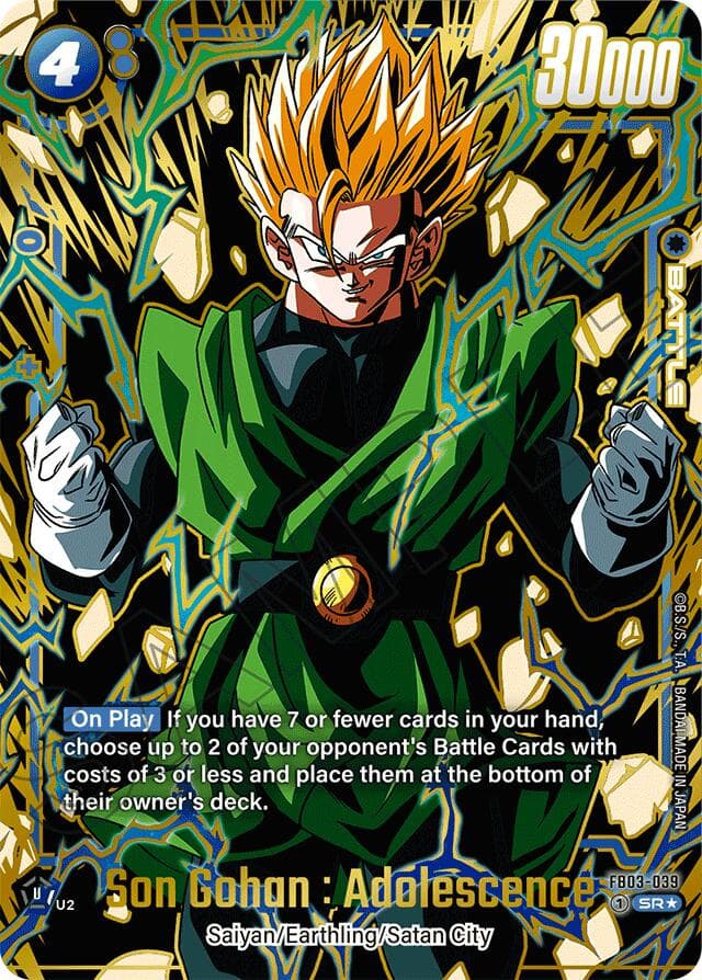 Son Gohan : Adolescence (Alternate Art) — Raging Roar Alternate Art Reprints card