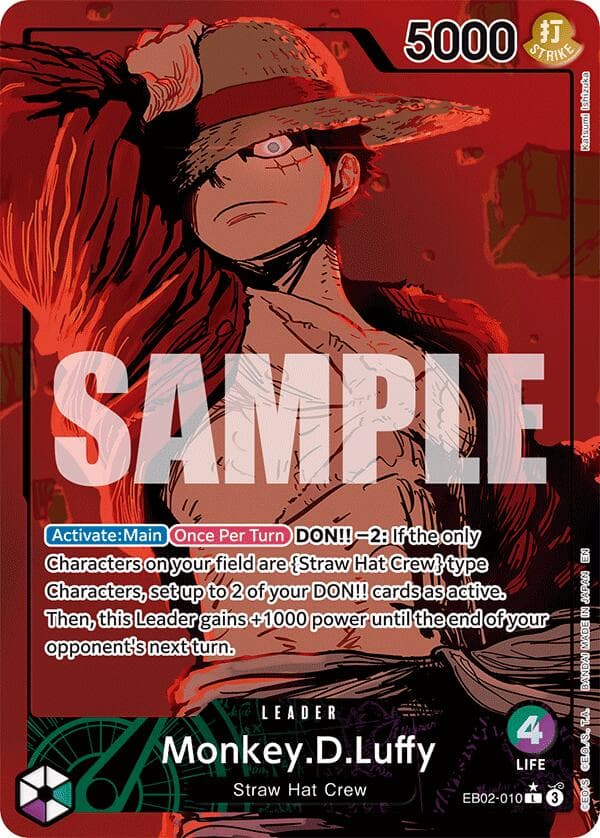Monkey.D.Luffy (010) (Alternate Art) — Extra Booster: Anime 25th Collection card