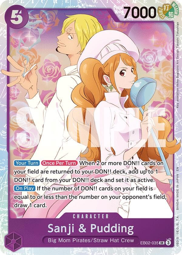 Sanji & Pudding — Extra Booster: Anime 25th Collection card