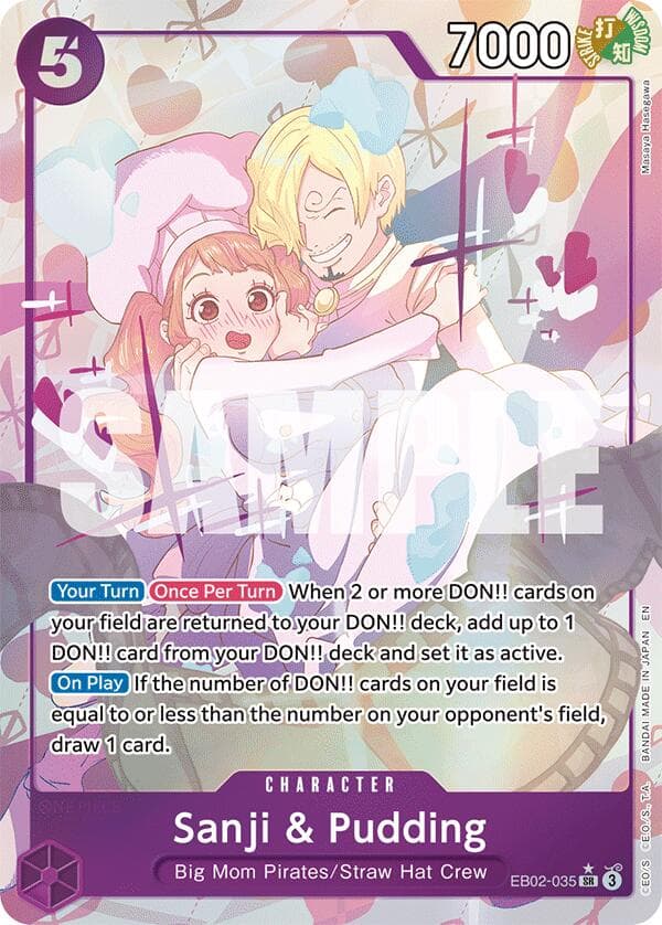 Sanji & Pudding (Alternate Art) — Extra Booster: Anime 25th Collection card