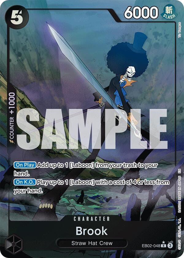 Brook (Alternate Art) — Extra Booster: Anime 25th Collection card