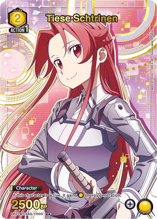 Tiese Schtrinen (U*) — UE07BT: Sword Art Online card