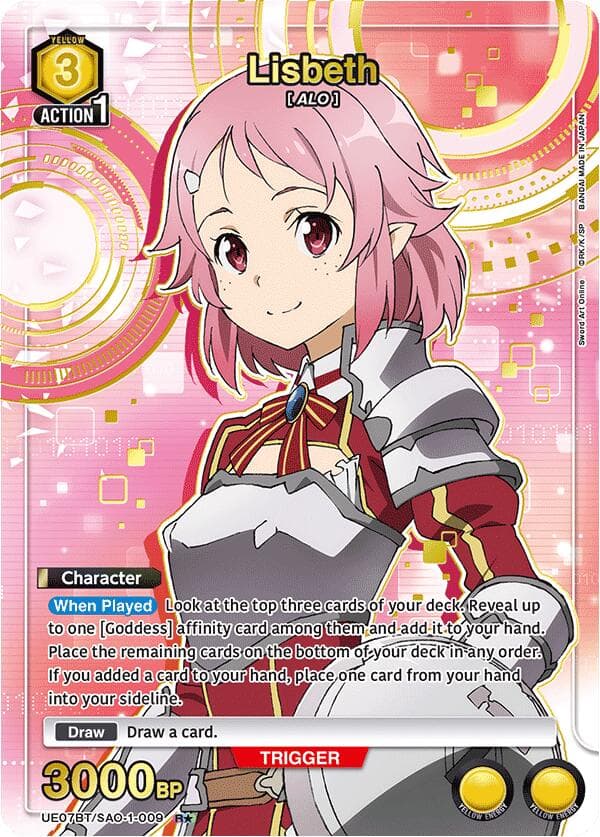 Lisbeth (009) (R*) — UE07BT: Sword Art Online card