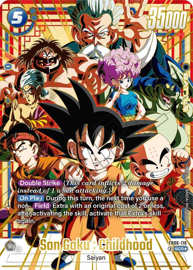 Son Goku : Childhood - FB06-119 (Super Alternate Art) — Rivals Clash card