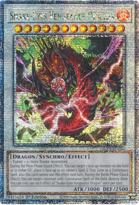 Snake-Eyes Vengeance Dragon (Quarter Century Secret Rare) — Alliance Insight card