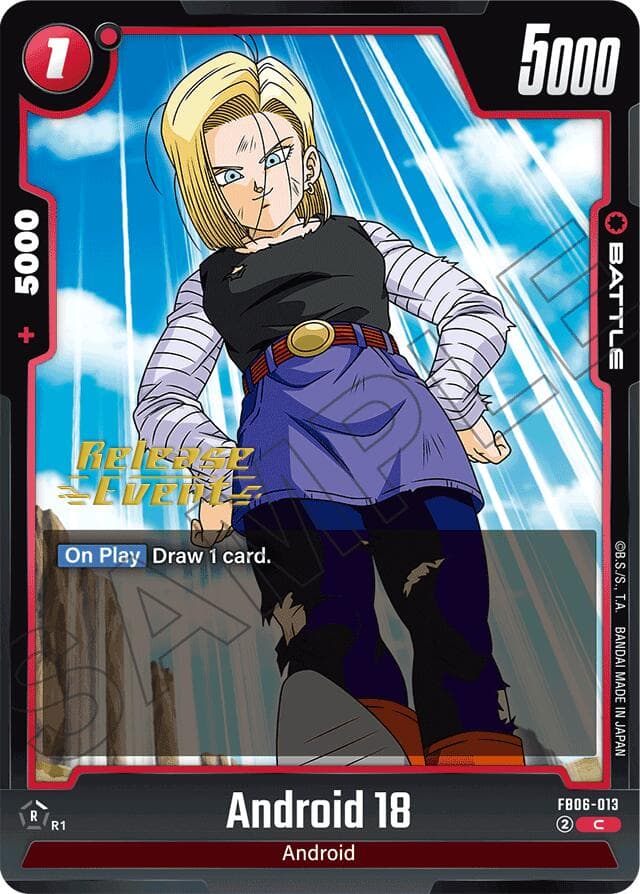 Android 18 - FB06-013 — Rivals Clash Release Event Cards card
