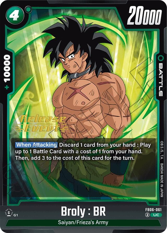 Broly : BR - FB06-061 — Rivals Clash Release Event Cards card
