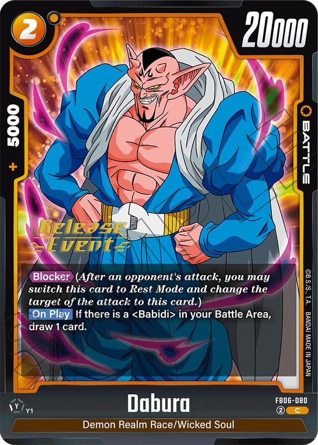 Dabura — Rivals Clash Release Event Cards card