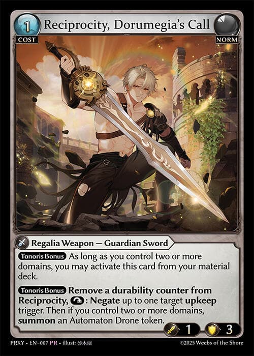 Reciprocity, Dorumegia's Call — Proxia's Vault card