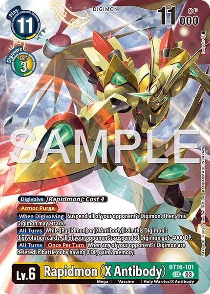 Rapidmon (X Antibody) — Limited Card Pack -Billion Bullet- card