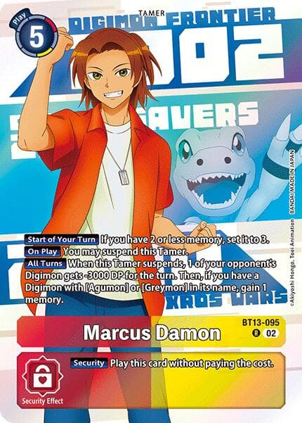 Marcus Damon (Digimon Animation Series 25th Anniversary Set) — Versus Royal Knights card