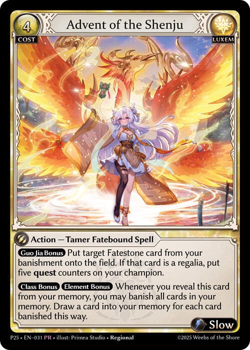 Advent of the Shenju — Promotional Cards card